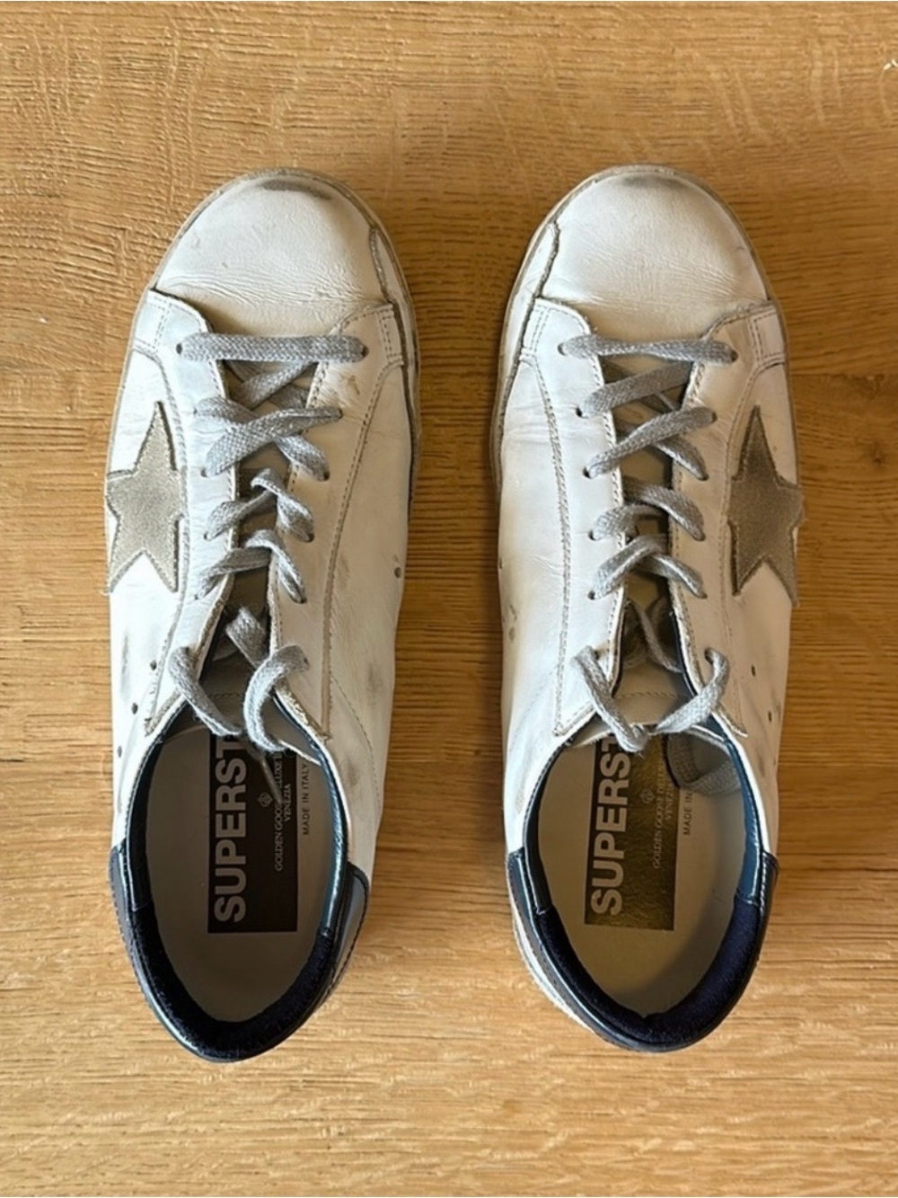 Golden Goose Superstar White Leather Sneakers